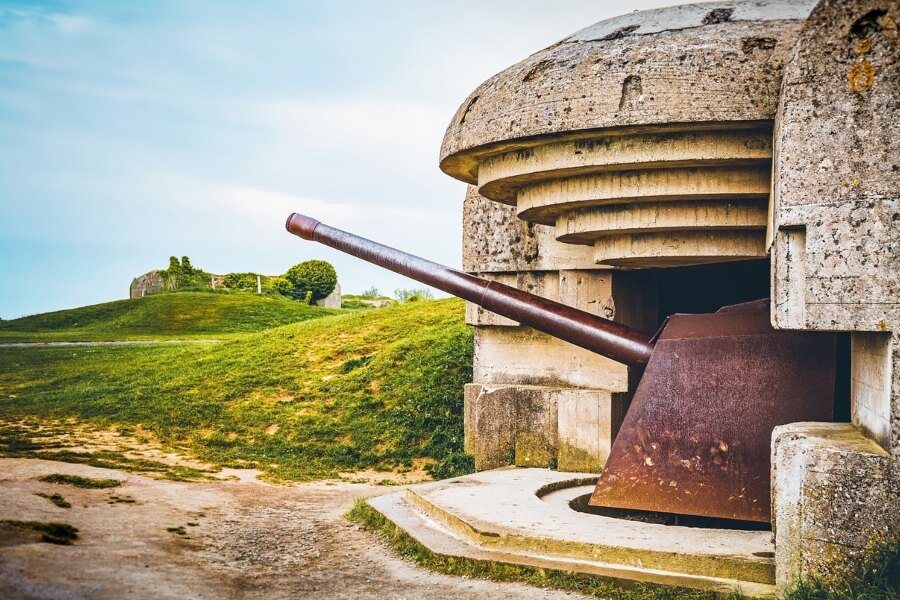 Bunker v Normandii