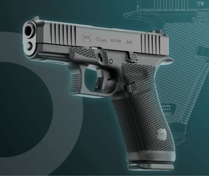 Glock 45 Gen6 – pištoľ s rámom G17 a záverom G19, zameraná na presnosť a ovládateľnosť. Foto: eu.glock.com