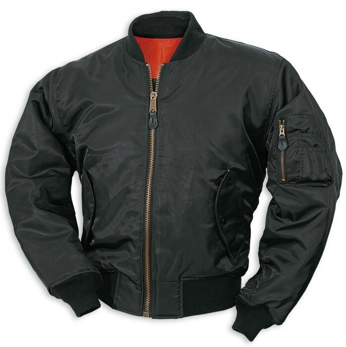 Bunda SURPLUS® Flight Jacket MA1 "Bomber" - čierna