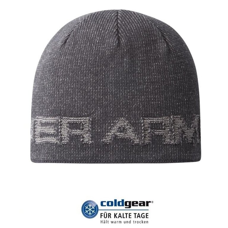 Čapica UNDER ARMOUR® Wordmark Beanie ColdGear® - sivá