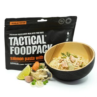 Dehydrované jedlo Cestoviny s lososom a bielym vínom Tactical Foodpack®