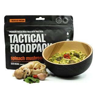 Dehydrované jedlo Cestoviny so špenátom a hubami Tactical Foodpack®