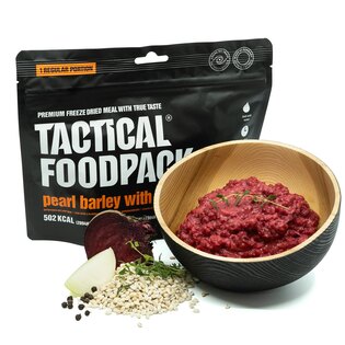 Dehydrované jedlo Perlový jačmeň s červenou repou Tactical Foodpack®