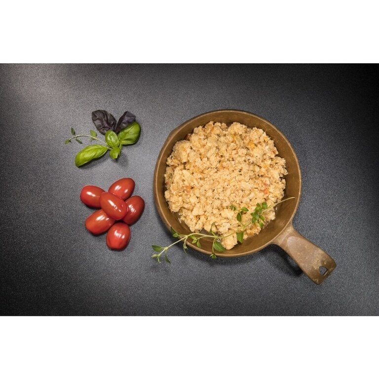 Dehydrované jedlo Tactical Foodpack® miešané vajíčka s paradajkami a bylinkami