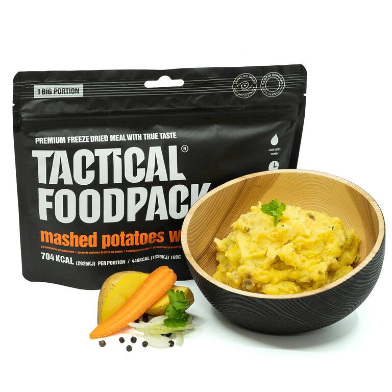 Dehydrované jedlo Zemiaková kaša s kuracím mäsom Tactical Foodpack®