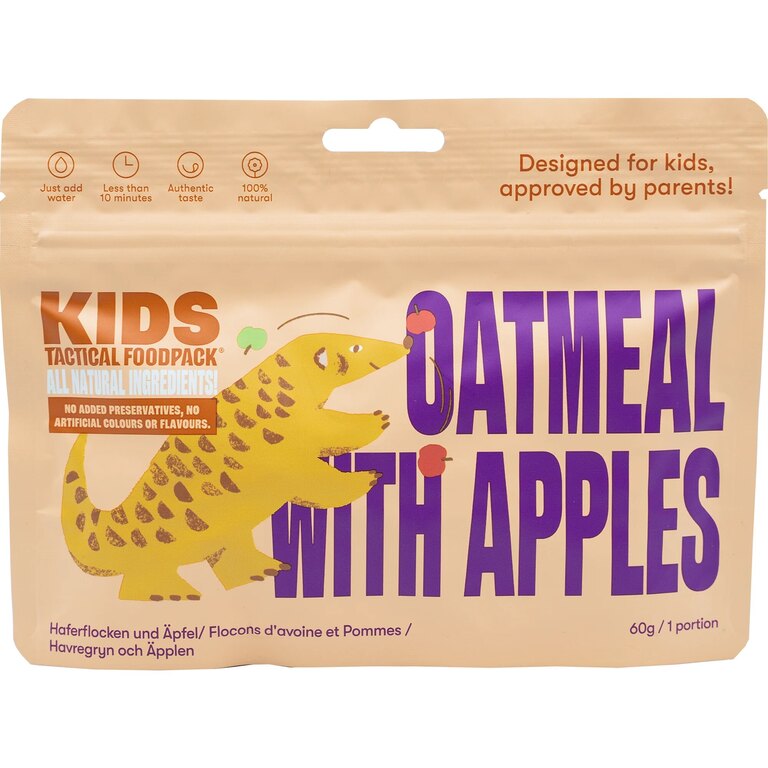 Detské dehydrované ovsené vločky s jablkami Tactical Foodpack®