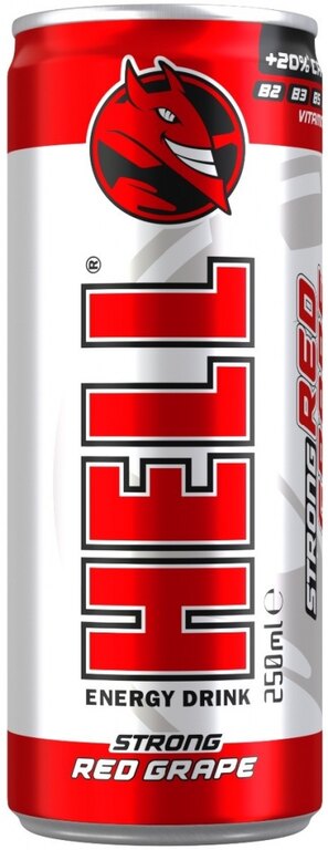 Energy nápoj Strong Red Grape 250 ml HELL®
