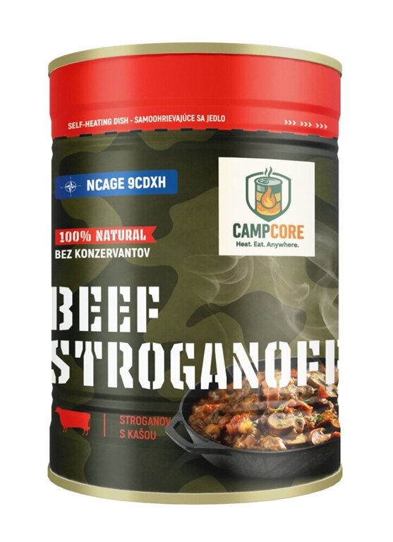 Konzerva Beef Stroganoff CampCore® / samoohrev