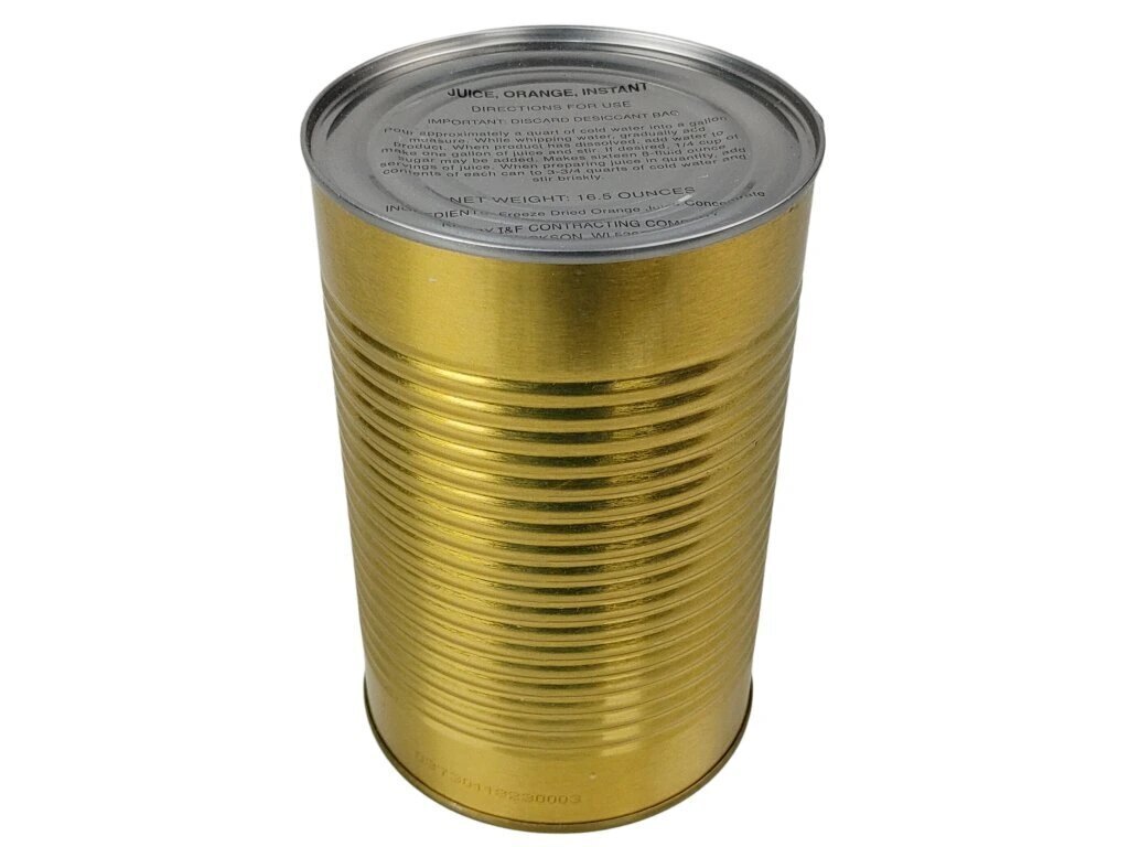 Lyofilizovaný hroznový džús v konzerve US ARMY®