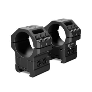 Montážne krúžky Heavy Duty Angle 30/60/90 MOA Picatinny High 1,35" / 34 mm tubus Discoveryopt®