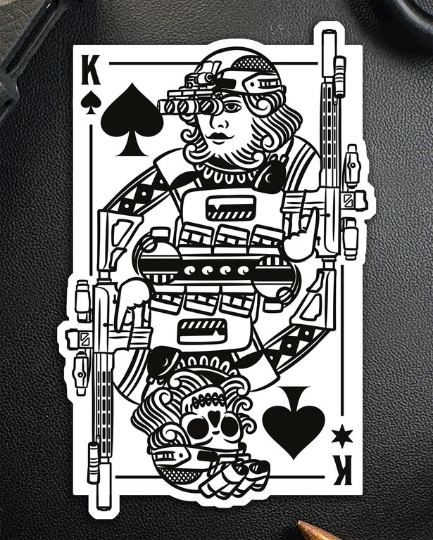 Nálepka King of Spades Brothers In Arms®