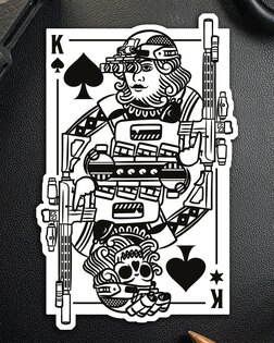 Nálepka King of Spades Brothers In Arms®