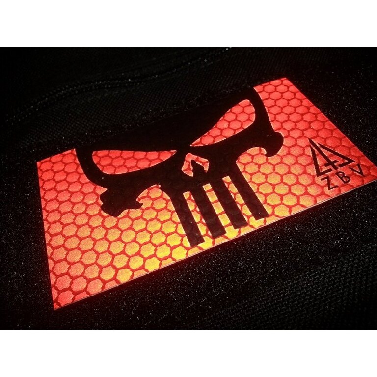 Nášivka JTG® Punisher reflexná - červená