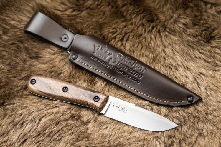 Nôž s pevnou čepeľou Kizlyar SUPREME® Colada AUS 8 Satin - hnedý