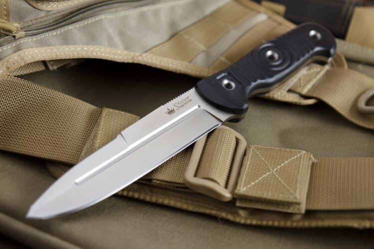 Nôž s pevnou čepeľou KIZLYAR SUPREME® Legion D2 DSW - čierny