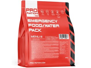 Núdzová potravinová dávka Emergency Food / Water Pro Ration®, MENU III