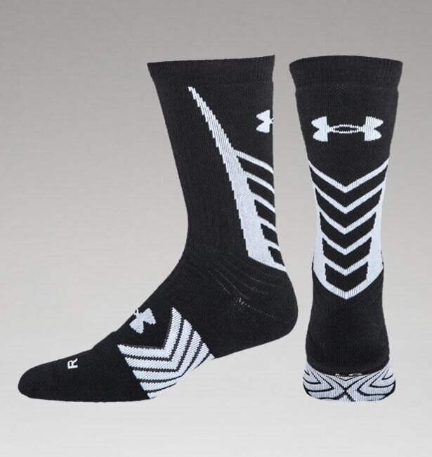 Pánske ponožky UNDER ARMOUR® Undeniable Crew HeatGear® - čierne