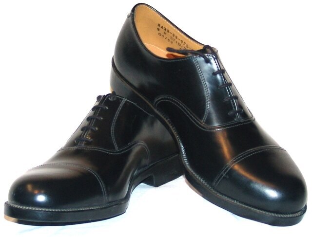 Pánske topánky "lakovky" RAF Parade Shoes originál britskej armády nové