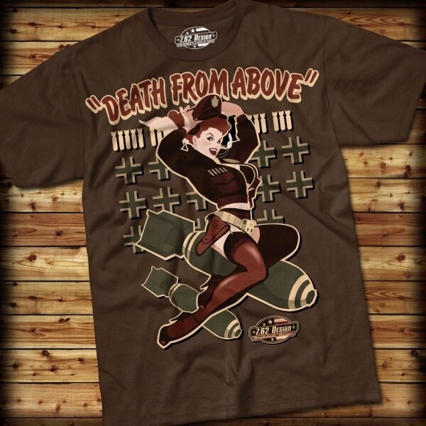 Pánske tričko Bombshell SERIES, DEATH FROM ABOVE 7.62 Design®