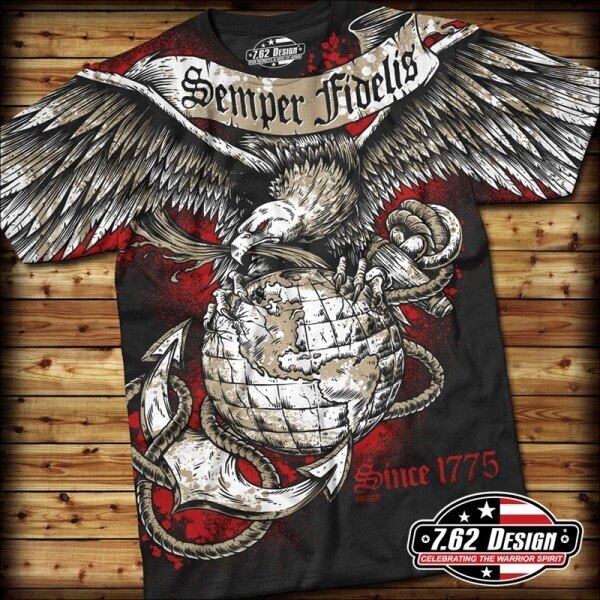 Pánske tričko SEMPER FIDELIS 7.62 Design®