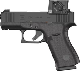 Pistole Glock 43X A-CUT™ / Aimpoint COA™ / kaliber 9×19