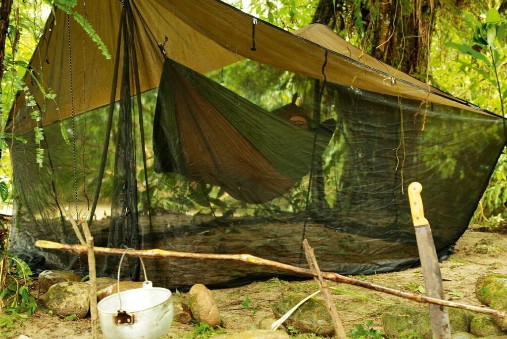 Stanový prístrešok s moskytiérou AMAZONAS® Moskito - Coyote