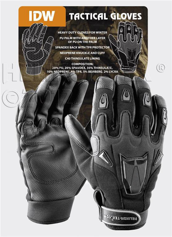 Strelecké taktické rukavice IDW Helikon-Tex® - čierne