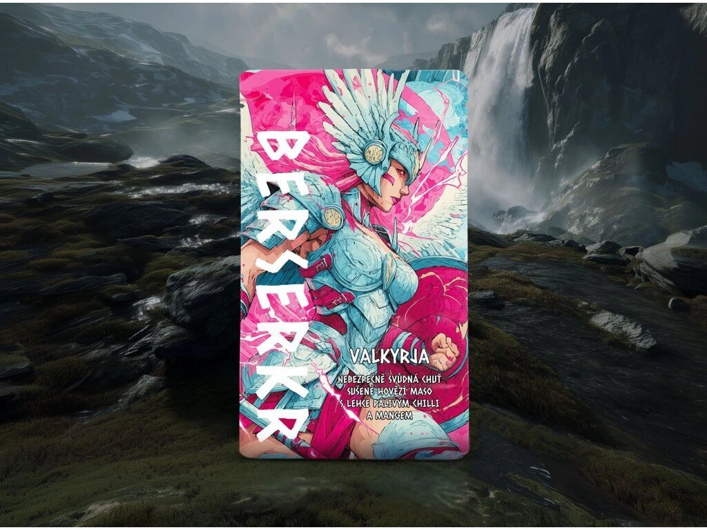 Sušené hovädzie mäso / jerky KJOTT - VALKYRJA - Mango & Chilli Berserker®