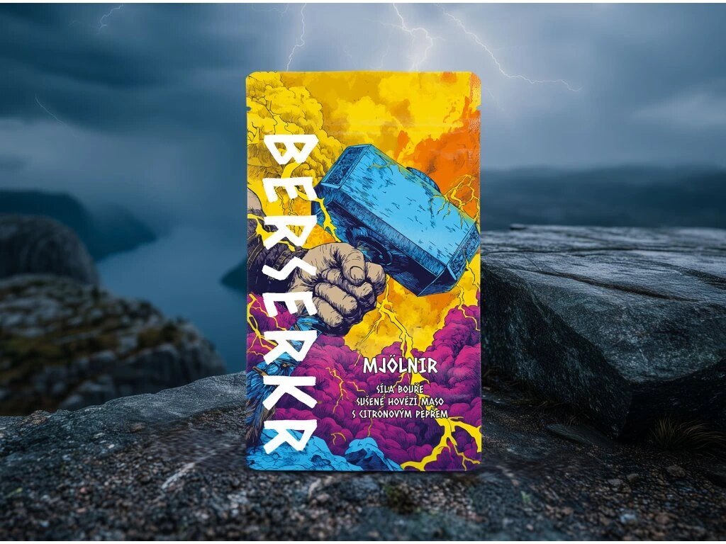 Sušené hovädzie mäso / jerky MJOLNIR - Citrónové korenie Berserker®