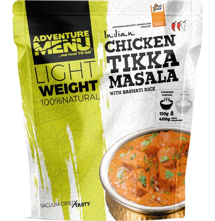 Sušené jedlo Kurča Tikka Masala s ryžou Basmati Adventure Menu®