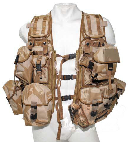 Taktická vesta MOLLE originál britskej armády použitá