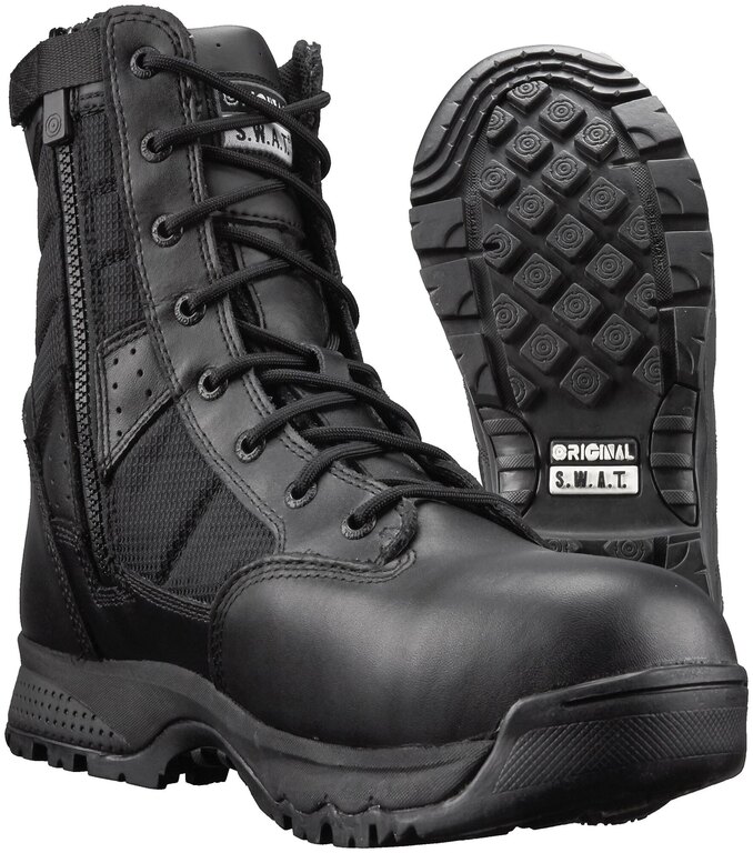 Topánky Metro Safety 9 '' EN ORIGINAL S.W.A.T.® so zipsom - čierne