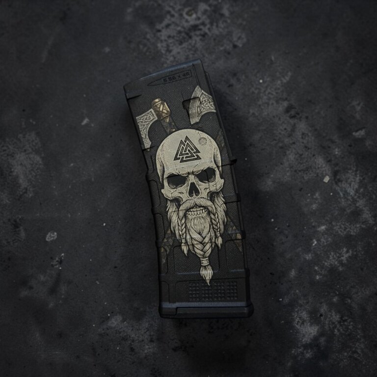 Zásobník pre AR15, 30 rán, kaliber 5.56×45 NATO Magpul® / Viking Skull