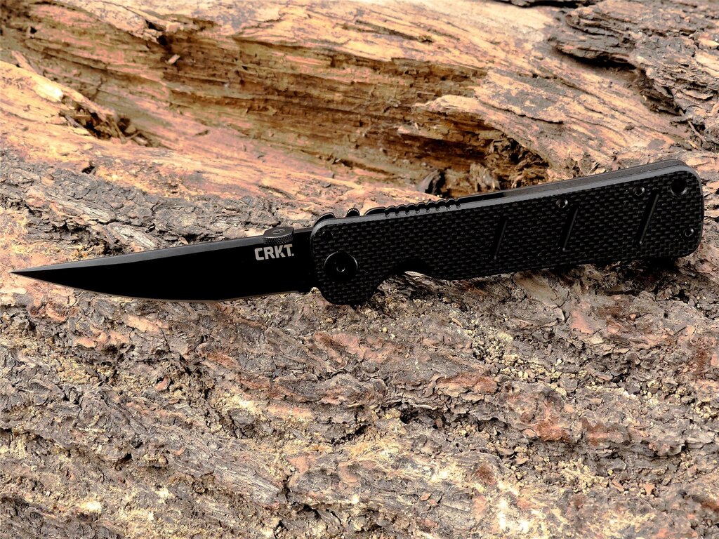 Zatvárací nôž Shizuka Noh Ken™ CRKT® - čierny