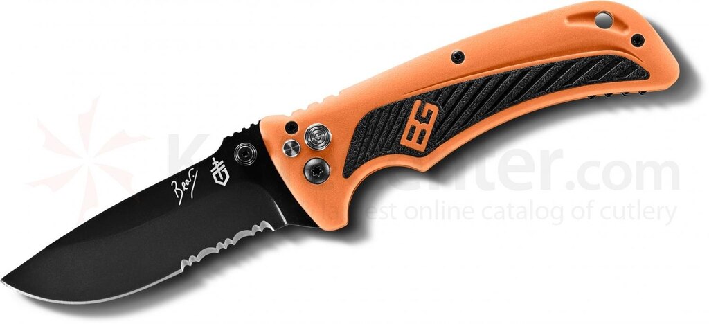 Zatvárací nôž Survival AO GERBER® Bear Grylls s asistovaným otváraním a s kombinovaným ostrím